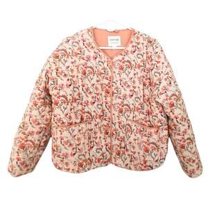 University Club Quilted Womens Jacket Size Large Spring Summer Boho Cottagecore